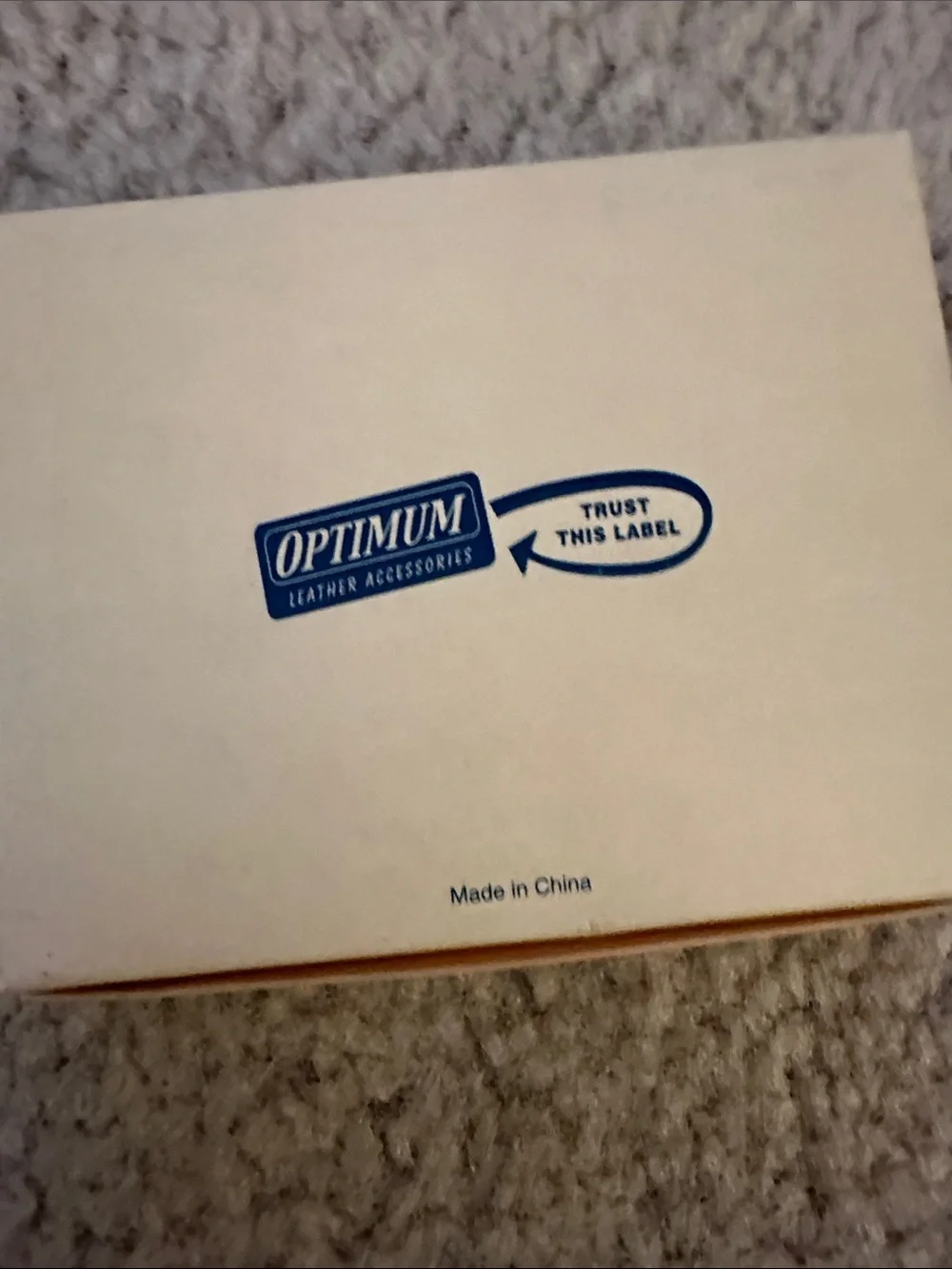 Optimum Antique Trifold with Wing Genuine Leather Wallet new in box